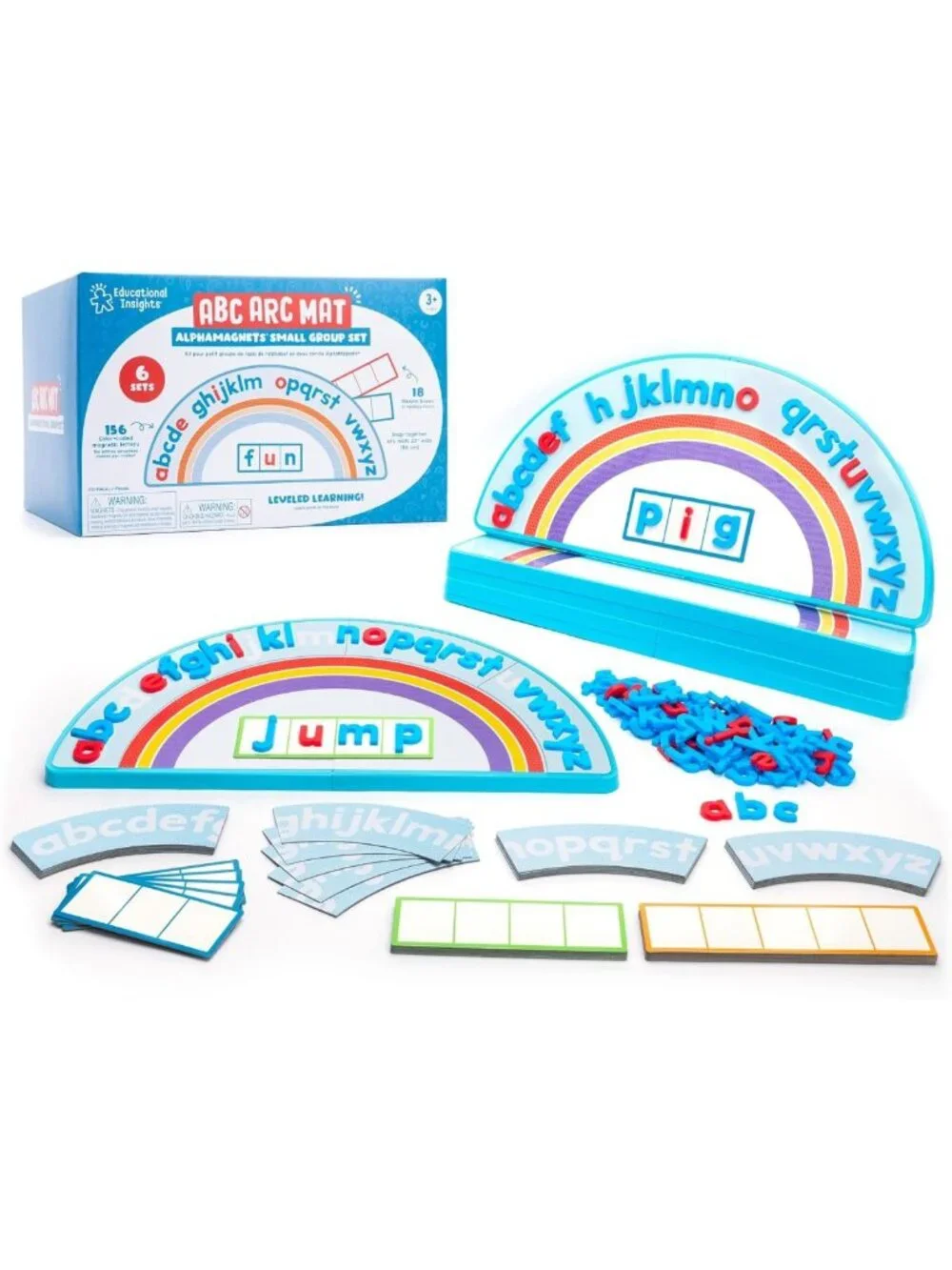 ABC Arc Mat & AlphaMagnets Small Group Set - Fun Learning Activity for Kids